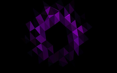 Dark Purple vector low poly texture.