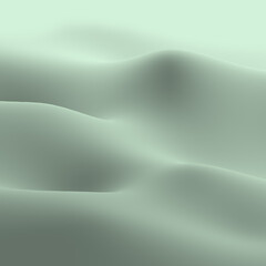 SOFT GREEN MONOCHROMATIC ABSTRACT LANDSCAPE