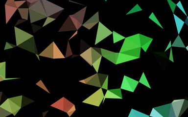 Light Multicolor, Rainbow vector abstract polygonal texture.