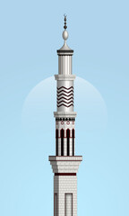 Minaret Vector Artwork of a Mosque