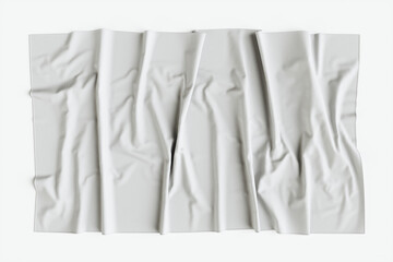 White cloth fabric banner