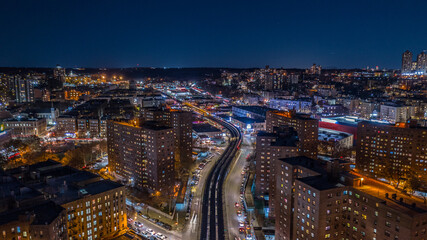 Fototapeta premium New York aerial nights 8