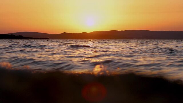 Sunset at Spiaggia La Salina, Sant'Antioco, Sardinia, Italy (4K @ x8 Speed)
