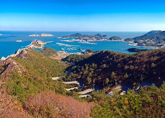 Fototapeta na wymiar View of Heuksando Island, South Korea
