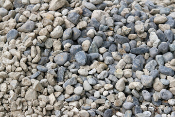 Runde Kiesel Steine