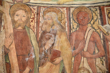 Fresque de l'église Saint-Pantaleon de Gavignano, Corse