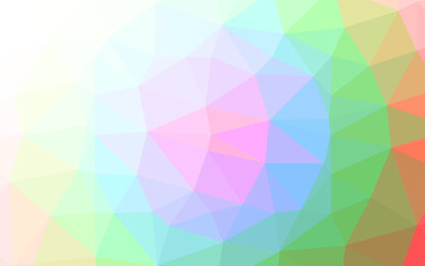 Light Multicolor, Rainbow vector abstract mosaic backdrop.