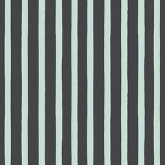 Obraz premium cute hand drawn doodle vertical stripes seamless pattern in charcoal grey and soft light mint
