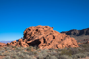 Views of the Valley of Fire, near Las Vega, Nevada, USA