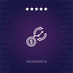 cash flow vector icon modern illustration