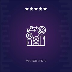 goal vector icon modern illustration
