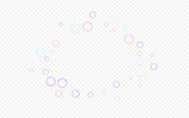 White 3d Circle Liquid Transparent Background. 