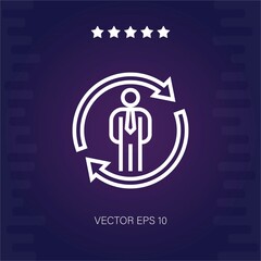 employee vector icon modern illustration