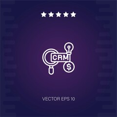 CRM vector icon modern illustration