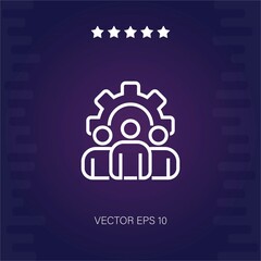 management vector icon modern illustration
