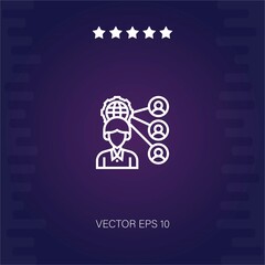 outsorcing vector icon modern illustration