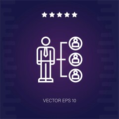 manager vector icon modern illustration