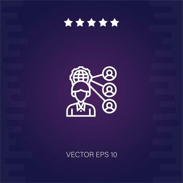 outsorcing vector icon modern illustration