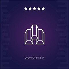 Gold Bars vector icon modern illustration