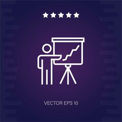 presenter vector icon modern illustration