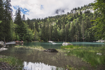 French alps lakes view