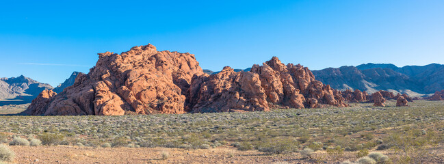 Views of the Valley of Fire, near Las Vega, Nevada, USA