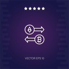 currency exchange vector icon modern illustration