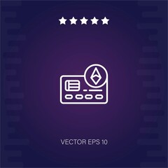 credit card vector icon modern illustration