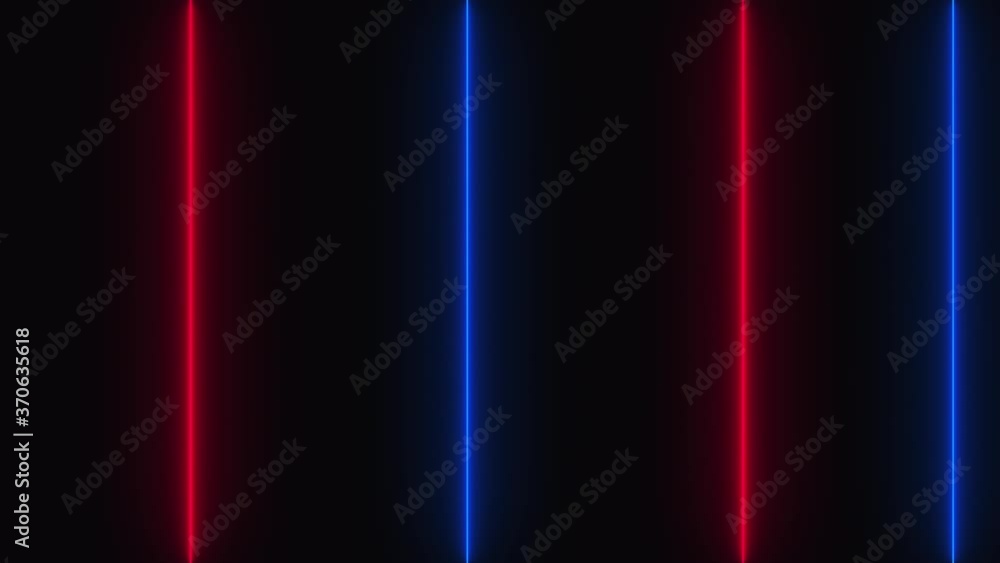 Poster abstract dark backdrop with neon vertical lines, computer generated. 3d render