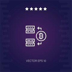 servers vector icon modern illustration