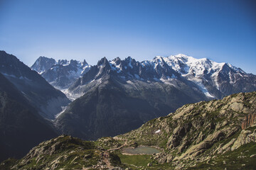 French alps mountain view