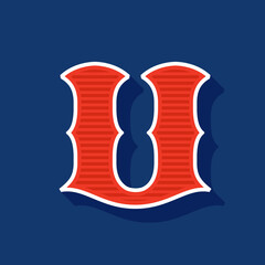 Classic style U letter Sport logo.
