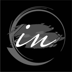 Initial handwriting/handwritten of signature logo