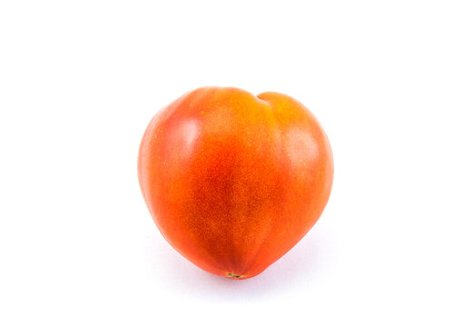 Red tomatoes on isolated on a white background.