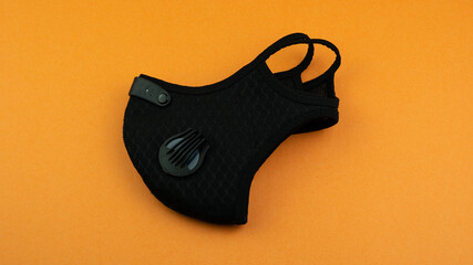 Reusable dust mask for protection from virus and pollution for commuters. PPE personal protective...