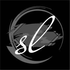 Initial handwriting/handwritten of signature logo