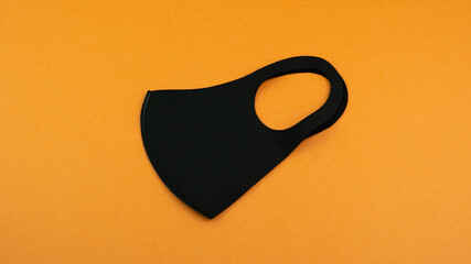 Reusable dust mask for protection from virus and pollution for commuters. PPE personal protective...
