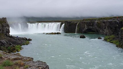 Godafoss waterfalls in Iceland, Europe