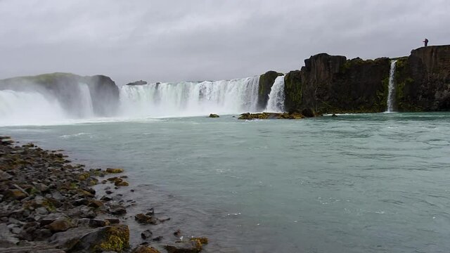 Godafoss waterfalls in Iceland. 