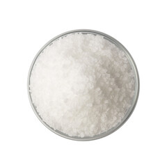 Large Crystals of White Sugar Isolated on White Background