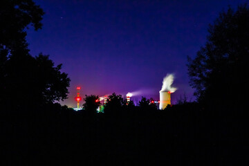 power plant chimneys