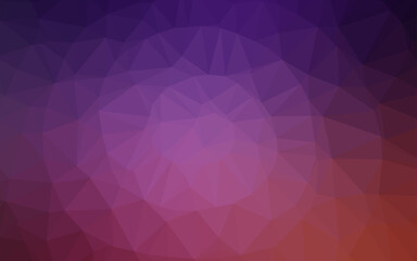 Obraz premium Dark Purple vector low poly layout.