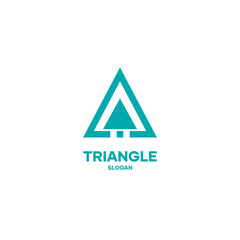 Triangle logo icon design vector simple minimal for project