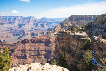 Views of the South Rim of the Grand Canyon, Arizona, USA