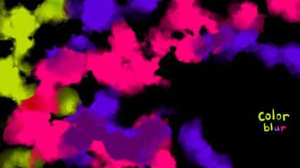 ピンク、紫、黄色の水彩画素材pc背景