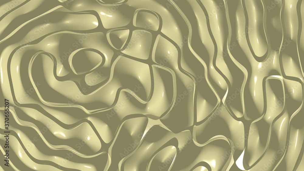 Poster simple light hansa yellow monochromic 3d abstract background image made of plain crackle patterns wi