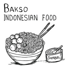 Bakso, indonesian food