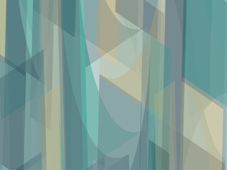 Beautiful of Colorful Art Green and Brown, Abstract Modern Shape. Image for Background or Wallpaper