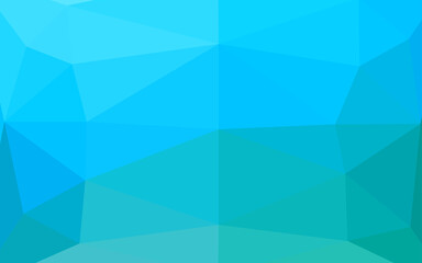 Fototapeta premium Light Blue, Green vector triangle mosaic cover.