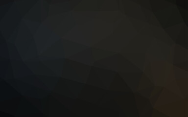 Fototapeta premium Dark Black vector shining triangular pattern.